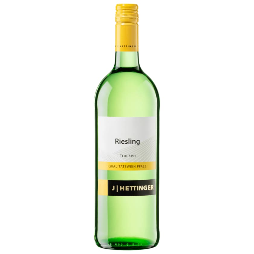 J Hettinger Weißwein Riesling QbA trocken 1l